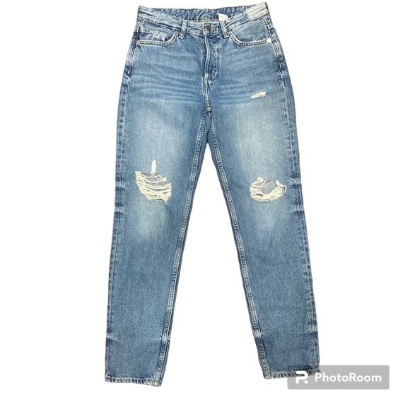 &Denim Boyfriend Low Waist Jeans Size 0 - Picture 2 of 7